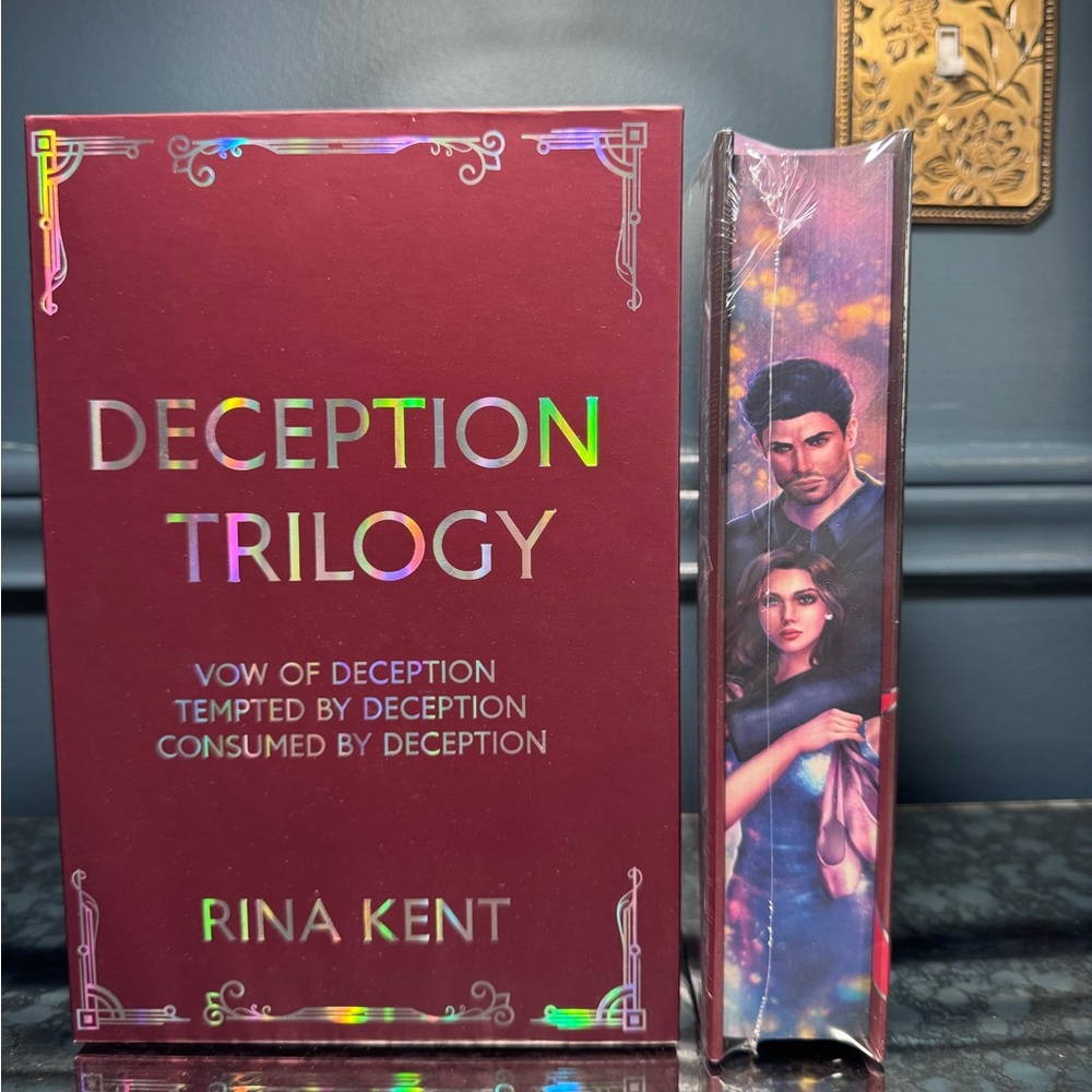 Books for days Crate Deception Trilogy by Rina Kent